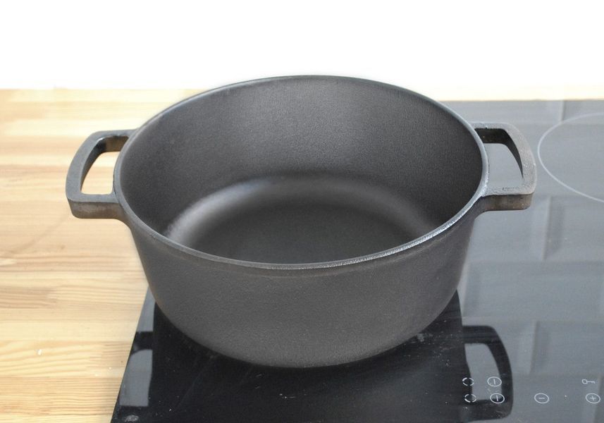 Чугунная кастрюля без крышки Brizoll Casserole 6 л BrizollP-6L фото
