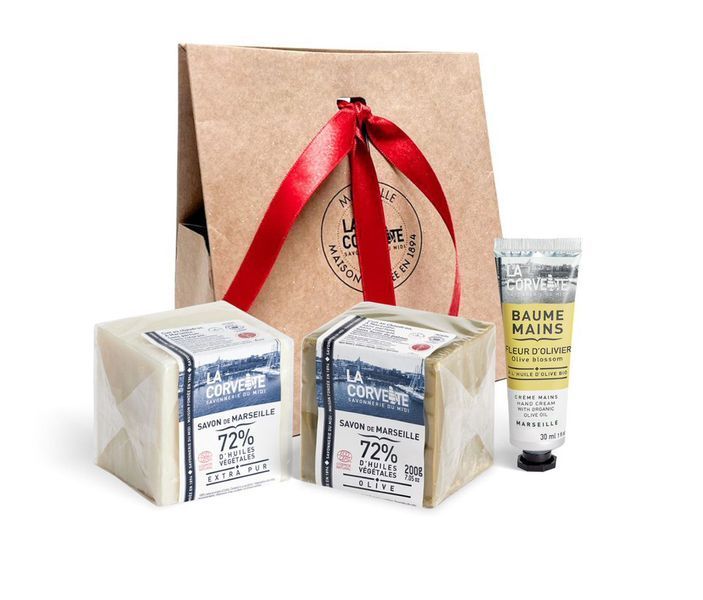 Marseille soap La Corvette CUBE EXTRA PUR ECOCERT 300 g (270302-COR) La Corvette270302-COR photo