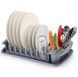 Сушка для посуды Tescoma Clean Kit 49x29 см с лотком серая Tescoma900643 фото 3
