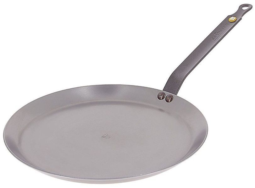 De Buyer Mineral B Element 26 cm Pancake Pan with spatula and brush. De Buyer5615.01 photo