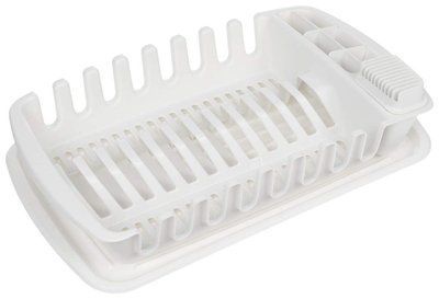 Сушка для посуды Tescoma Clean Kit 49x29 см с лотком белая Tescoma900644 фото