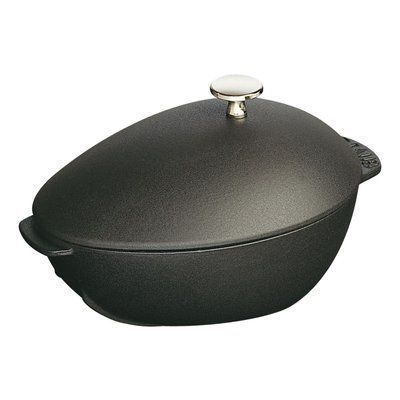 Staub Cast Iron 2L Mussel Pot with Lid and Rack Staub1102523 photo