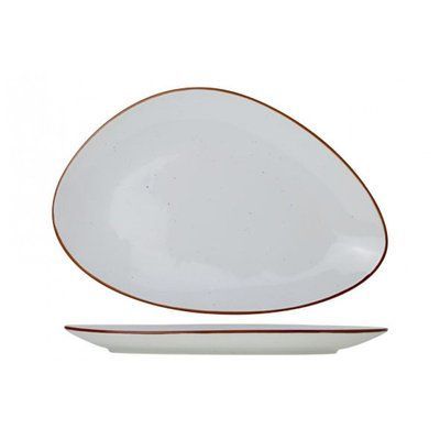 Triangular dish Cosy&Trendy Terra Arena 33 cm white. Cosy&Trendy6579233 photo