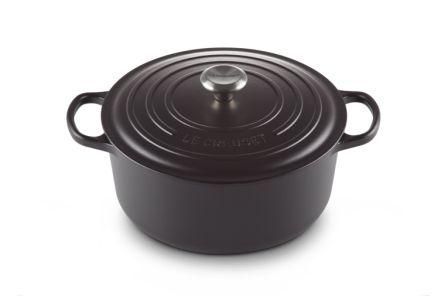 Le Creuset Signature 6.7L matte black pot with lid. Le Creuset21177280002430 photo