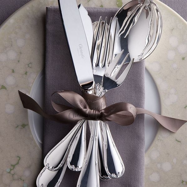 Dessert Fork "Rubans" CHRISTOFLE_24015 photo