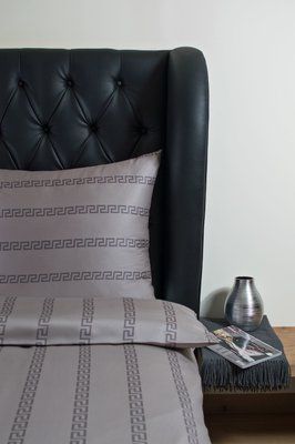 Постільна білизна тенсел Hefel Luxury Meander taupe Hefelh1500160220-15 фото