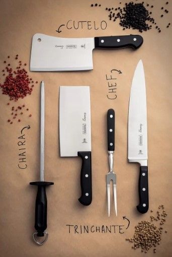 Tramontina Century 25 cm black knife. Tramontina24017/010 photo