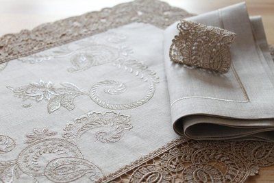 Lace placemat "Versailles" WEISSFEE_182850113 photo