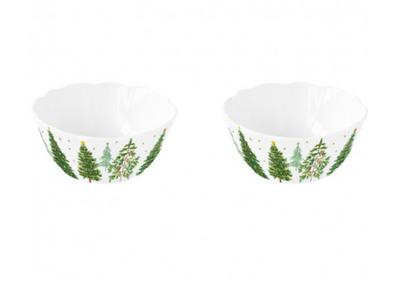 Набор из 2 салатников Easy Life Festive Trees 14 см Easy Life111004445 фото