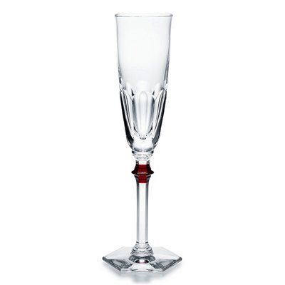 Бокал для шампанского с красным кристаллом "HARCOURT EVE FLUTE RED X2" BACCARAT_2807194 фото