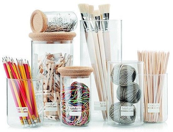 Банка для зберігання продуктів Bodum Yohki 2 л скляна з пробковою кришкою Bodum8650-109-2 фото