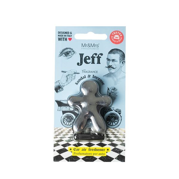 Ароматизатор в машину Mr&Mrs JEFF CHROME, Sandal & Incense - Chrome Silver Mr&Mrs FragranceJJEFFC01 фото