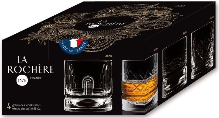 Набор стаканов (4 шт.) La Rochere SET DE 4 GOBELETS WHISKY DANDY 300мл. (642701-LR)' La Rochere642701-LR фото