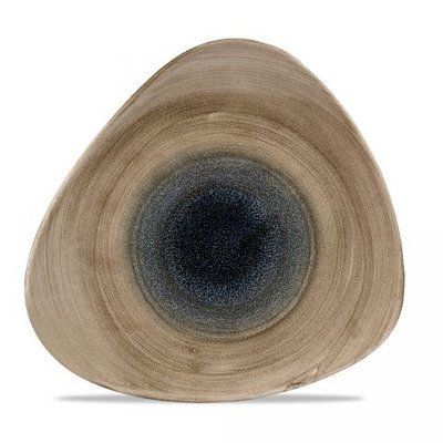 Тарілка обідня Churchill STONECAST AQUEOUS 26,5 см, трикутна, коричнева ChurchillSABTTR101 фото