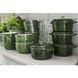 Чугунная форма для запекания Staub 10 см 250 мл с крышкой, зеленая Staub40509-804-0 фото 3