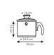 Milk pot Tescoma Presto 16 cm 2 L double-walled with lid. Tescoma728718 photo 3