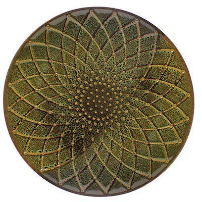 Set of 2 dinner plates 27 cm Los'k Dec Dalila Green. Los'kL0480-XY4612 A-22 photo