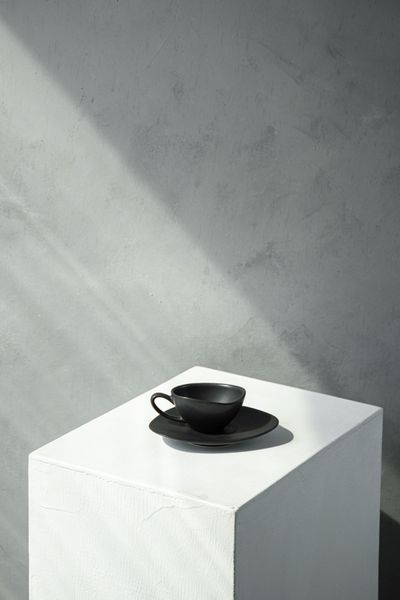 Набор из 6 кофейных блюдец Dovbysh Porcelain Win 17,5x14 см черный Dovbysh Porcelain100056 фото