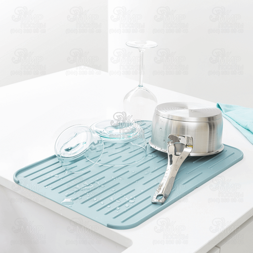 Brabantia 43.8 cm green dish drying mat Brabantia117480 photo