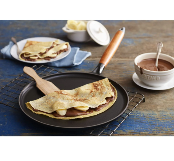 Staub Cast Iron Black 28 cm Pancake Pan Staub40509-525-0 photo