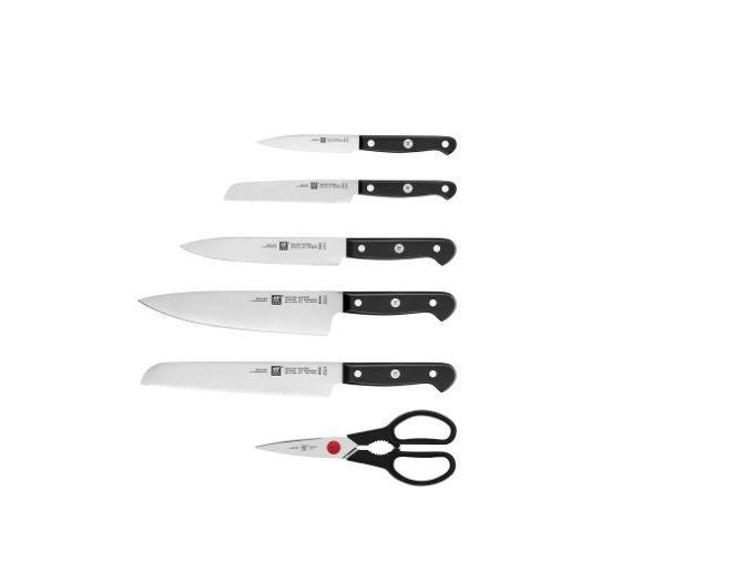 Zwilling Gourmet 7-piece knife set with self-sharpening, black. Zwilling36133-210-0 photo