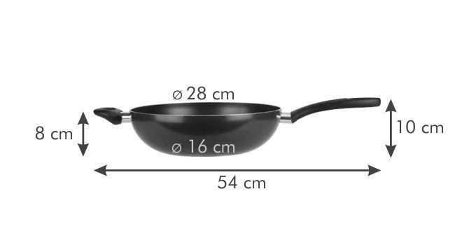 Tescoma Presto 28 cm Wok Pan with an auxiliary handle. Tescoma594328 photo