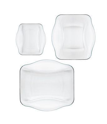 Nettuno: you & me glass plate set, 6pc Bormioli Rocco352210S06021990 photo