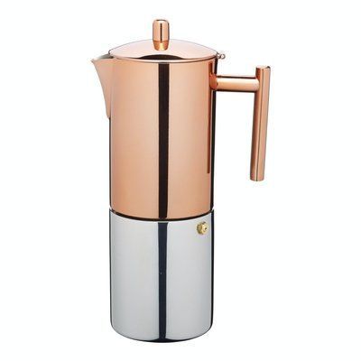 Кофеварка гейзерная Le'Xpress STAINLESS STEEL, COPPER EFFECT ESPRESSO COFFEE MAKER в коробке, 600 мл. (KCLXCOF10CUP) Le'XpressKCLXCOF10CUP фото
