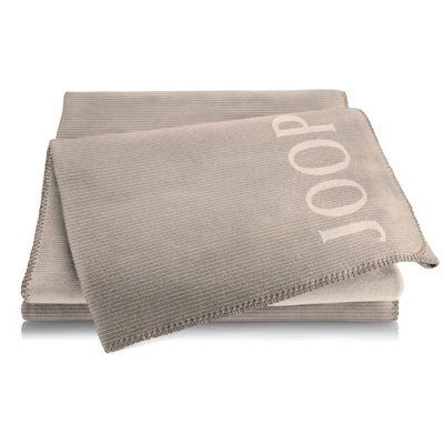 Бавовняний плед JOOP! Touch, SAND-NATUR Пісочний + Молочний, Євро, 220х240 см luli804723 фото