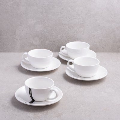 Set of 4 cups and saucers for coffee Ardesto Imola 240 ml. ArdestoAR352I photo