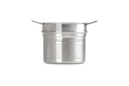 Le Creuset 3-PLY 5-liter pot with a steam insert for pasta. Le Creuset96200520001000 photo