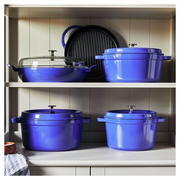 Staub Cast Iron 4.7L High Pot, Ultramarine Staub125024235 photo