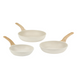 Set of 3 Kasanova Eco White frying pans. LEGOURMETМАС031305НОК photo 1