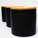 Set of jars for bulk products BonaDi Naturel Line 3 pcs 550 ml ceramic with bamboo lid, black. BonaDi304-923 photo 1