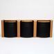 Set of jars for bulk products BonaDi Naturel Line 3 pcs 550 ml ceramic with bamboo lid, black. BonaDi304-923 photo 3
