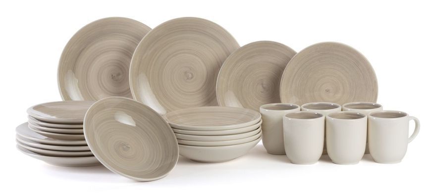 Set of 6 saucers Cosy&Trendy Turbolino 17 cm brown. Cosy&Trendy43801 photo