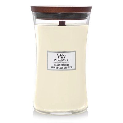 Ароматична свічка з ароматом кокоса та ананаса Woodwick Ellipse Island Coconut Woodwick_93115E_609 фото