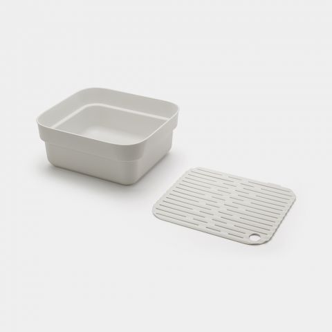 Dishwashing bowl with drying rack Brabantia 37.4 cm white. Brabantia302688 photo