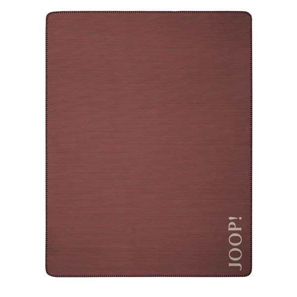 Бавовняний плед JOOP! Touch, ROUGE-NATUR Червоний + Натуральний, Євро, 220x240 см 804716 фото