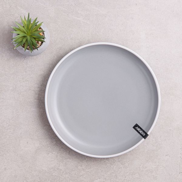 Столовый сервиз Ardesto Cremona Dusty grey 18 предметов 6 персон ArdestoAR29GRCT фото
