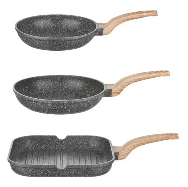 Набор из 3 сковород Kasanova Eco Petra Evolution LEGOURMETLEI003461NOC фото