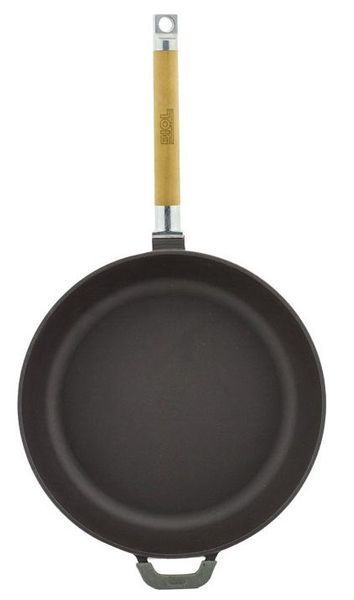 Biola 24 cm cast iron frying pan, black matte enamel. Biol03246E photo