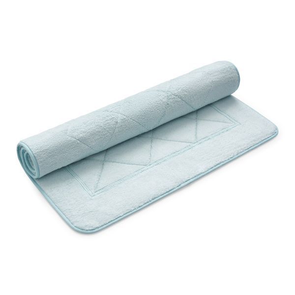 Коврик для ванной комнаты "2 LINES" VILLAFLORENCE_2 LINES QuiltedMat 70x90 Cristallo498 фото