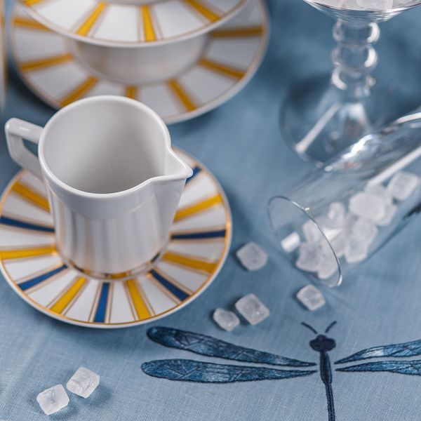 Linen napkin "Dragonfly", Light blue, 46x46 cm CATHERINE_DENOUAL_Dragonfly LB 46x46 photo