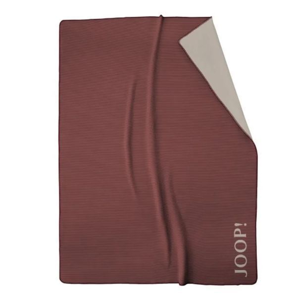 Бавовняний плед JOOP! Touch, ROUGE-NATUR Червоний + Натуральний, Полуторний, 130x150 см 804686 фото