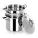 Pasta pot Barazzoni Pastamania 22 cm 6 L with lid. Barazzoni401048022 photo 2