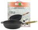 Biola 24 cm cast iron frying pan, black matte enamel. Biol03246E photo 3