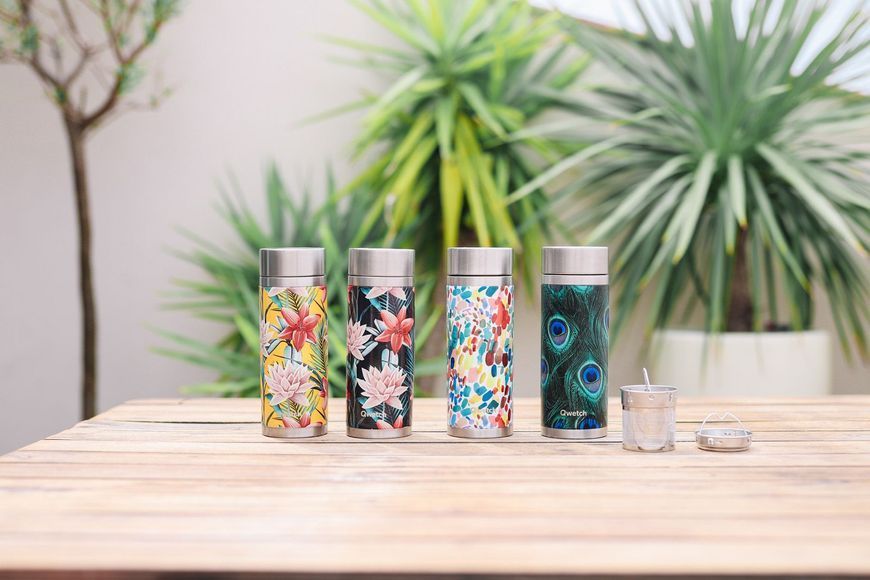 Кружка-термос Qwetch 400 мл. INSULATED TEA PAON Green (QT5137) QwetchQT5137 фото