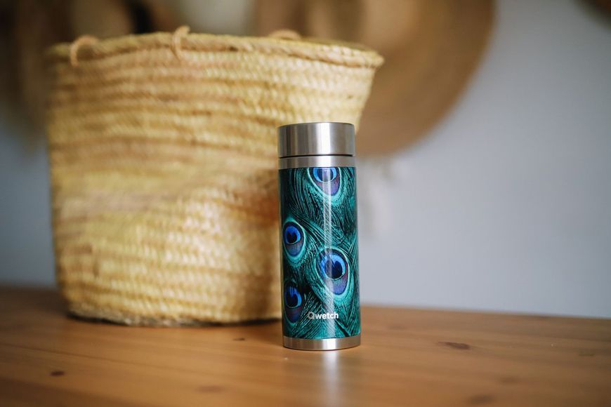 Кружка-термос Qwetch 400 мл. INSULATED TEA PAON Green (QT5137) QwetchQT5137 фото