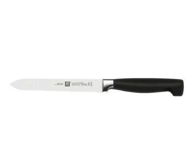 Ніж універсальний 13 см Zwilling Four Star із зубчиками Zwilling31070-131-0 фото